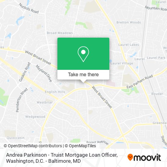 Andrea Parkinson - Truist Mortgage Loan Officer map
