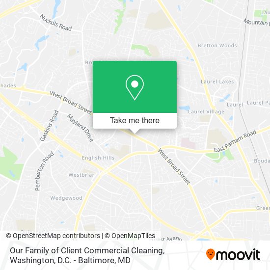 Our Family of Client Commercial Cleaning map