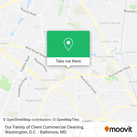 Our Family of Client Commercial Cleaning map