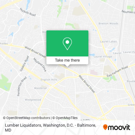Mapa de Lumber Liquidators