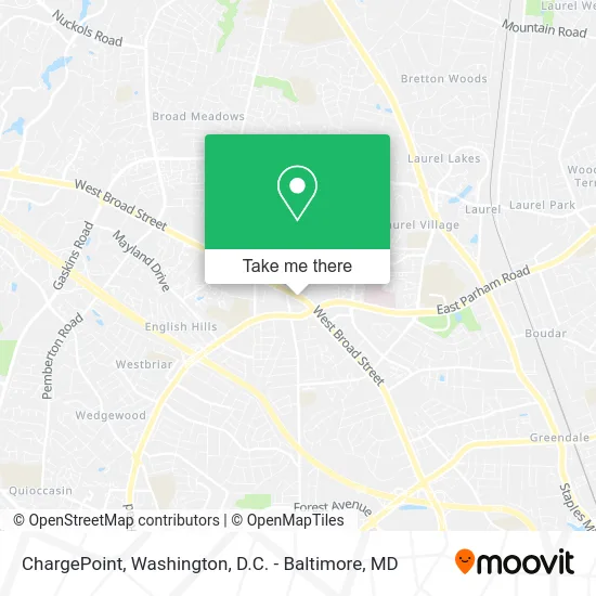 ChargePoint map