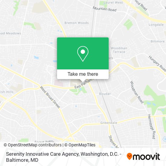 Serenity Innovative Care Agency map