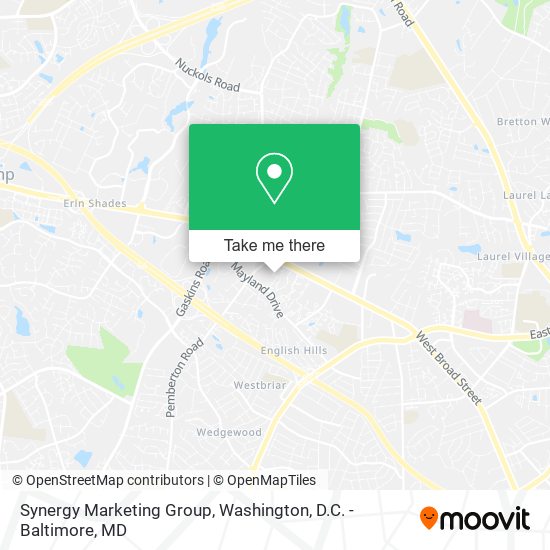 Synergy Marketing Group map