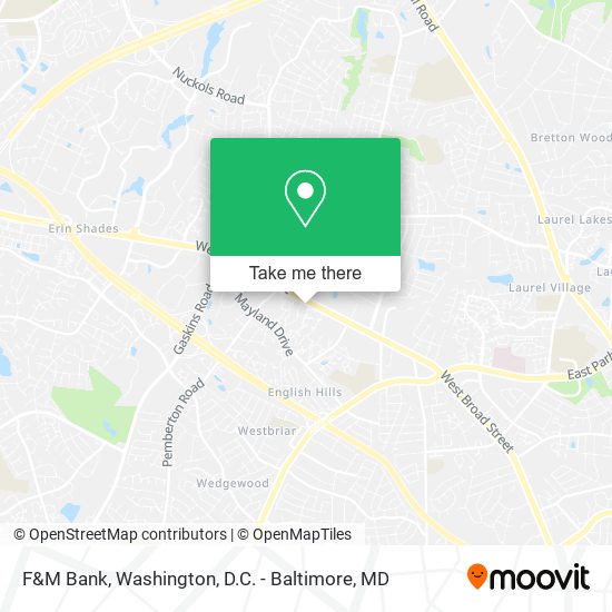 F&M Bank map