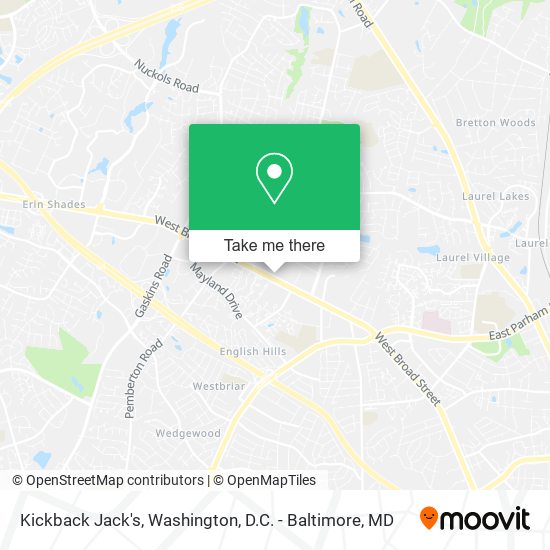 Kickback Jack's map
