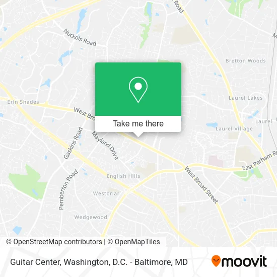 Guitar Center map
