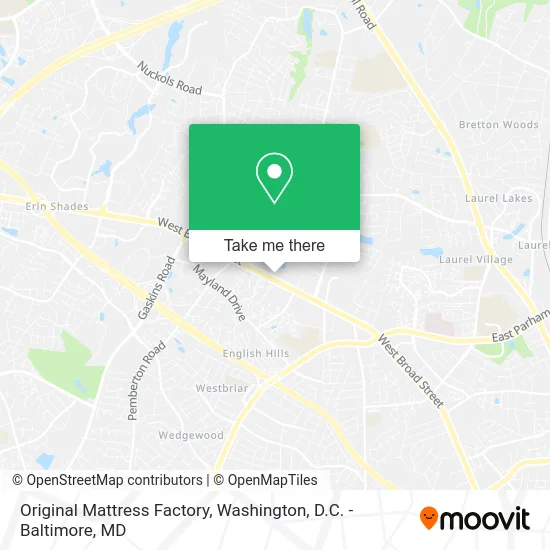 Original Mattress Factory map