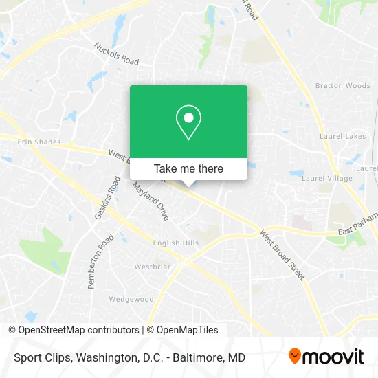 Sport Clips map