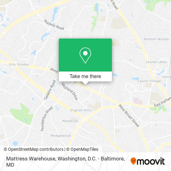 Mattress Warehouse map