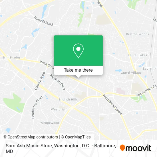 Sam Ash Music Store map