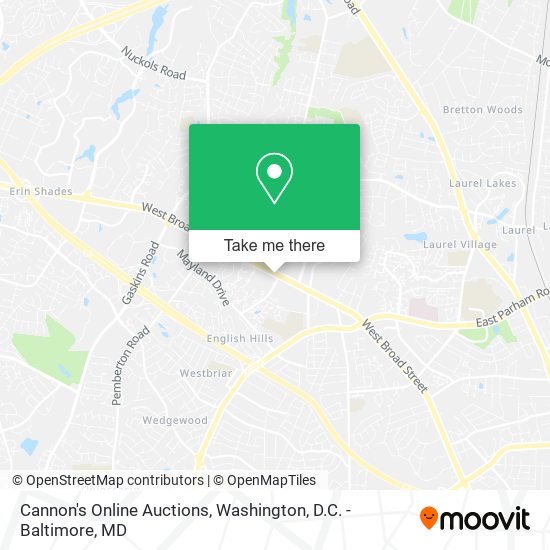 Cannon's Online Auctions map