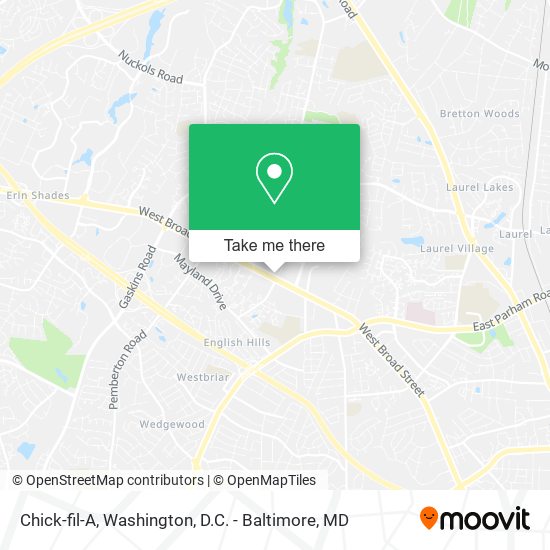 Chick-fil-A map