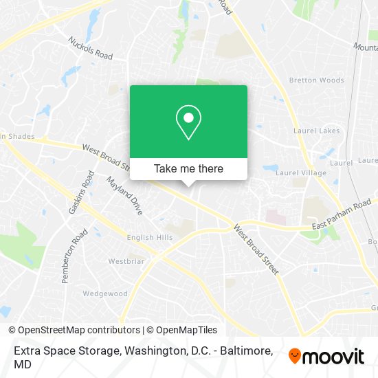 Mapa de Extra Space Storage
