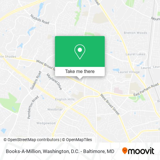 Books-A-Million map