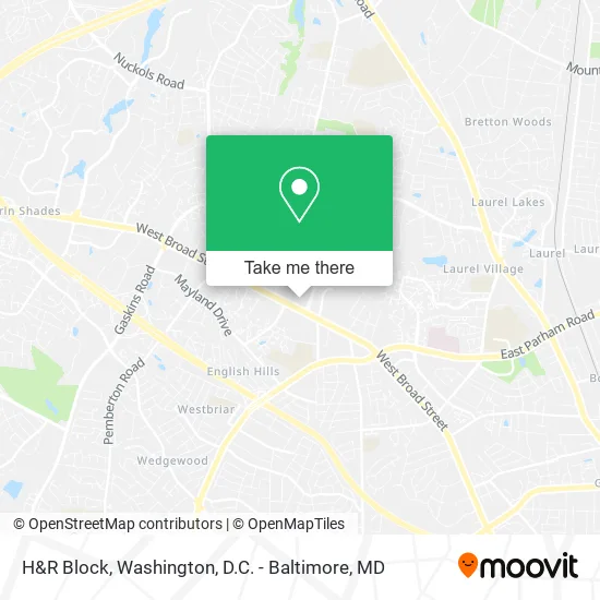 H&R Block map