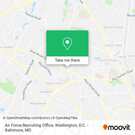 Mapa de Air Force Recruiting Office