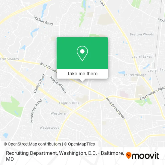 Recruiting Department map