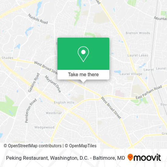 Peking Restaurant map