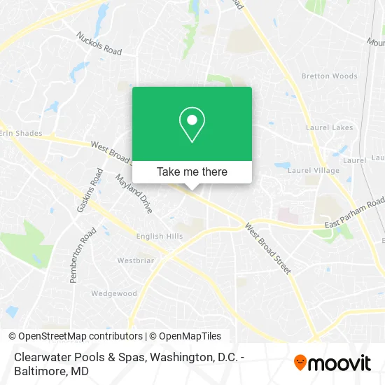 Clearwater Pools & Spas map