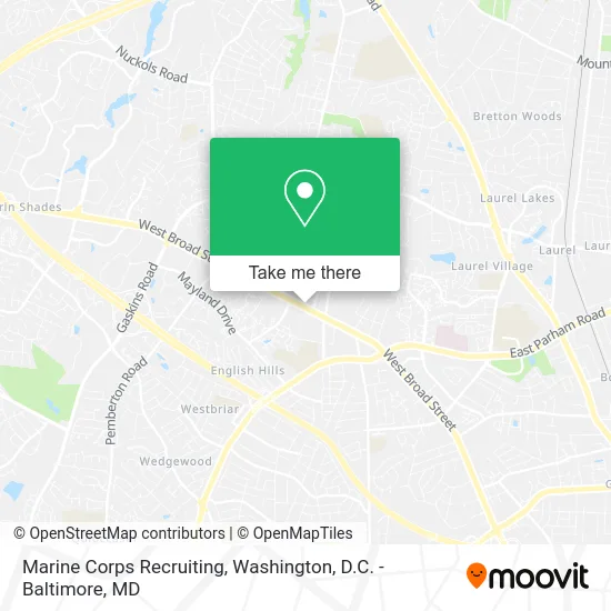 Marine Corps Recruiting map