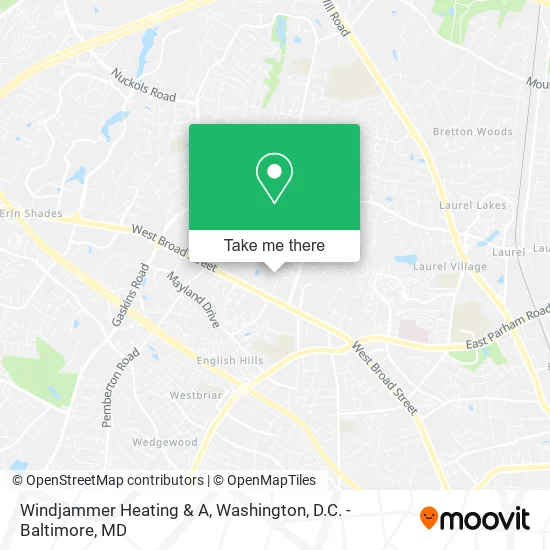 Windjammer Heating & A map