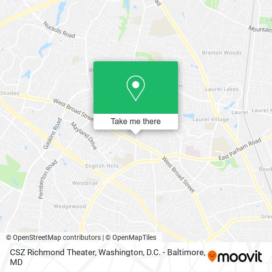 CSZ Richmond Theater map