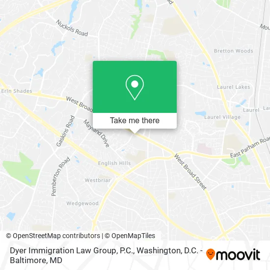 Dyer Immigration Law Group, P.C. map