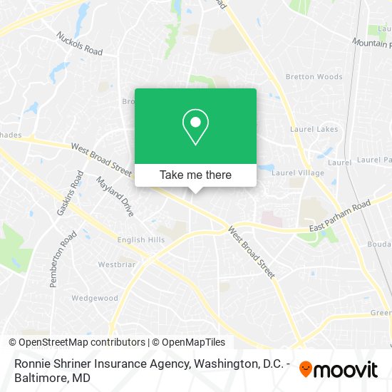 Ronnie Shriner Insurance Agency map
