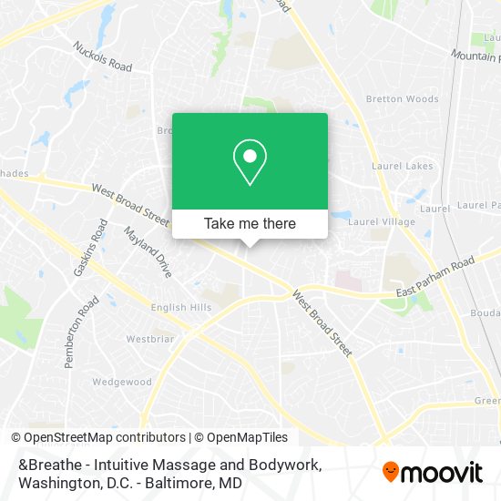 &Breathe - Intuitive Massage and Bodywork map