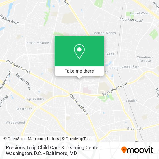 Mapa de Precious Tulip Child Care & Learning Center
