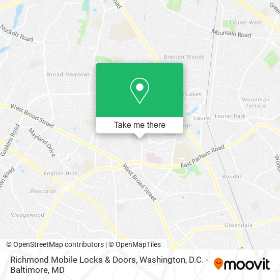 Richmond Mobile Locks & Doors map