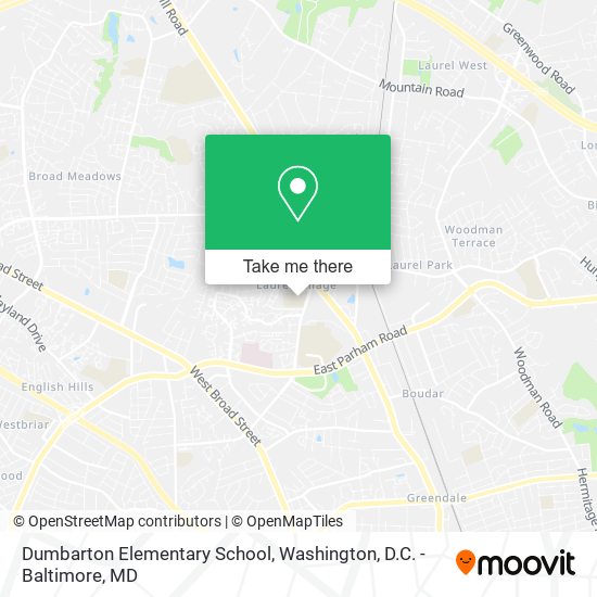 Mapa de Dumbarton Elementary School