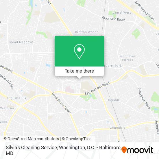 Silvia's Cleaning Service map