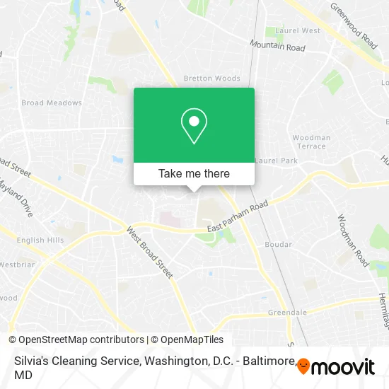 Silvia's Cleaning Service map