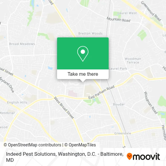 Indeed Pest Solutions map