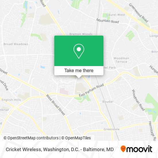 Cricket Wireless map