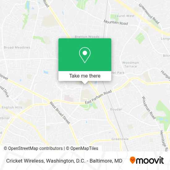 Cricket Wireless map
