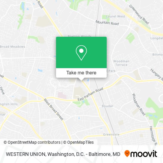 WESTERN UNION map