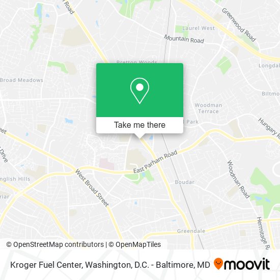 Mapa de Kroger Fuel Center