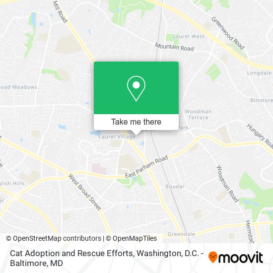 Cat Adoption and Rescue Efforts map