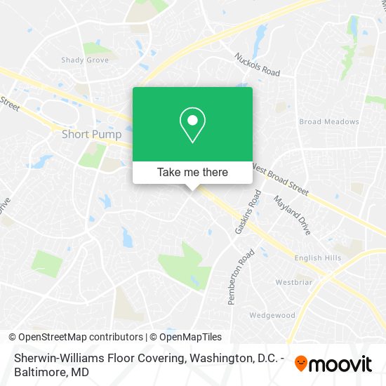 Mapa de Sherwin-Williams Floor Covering