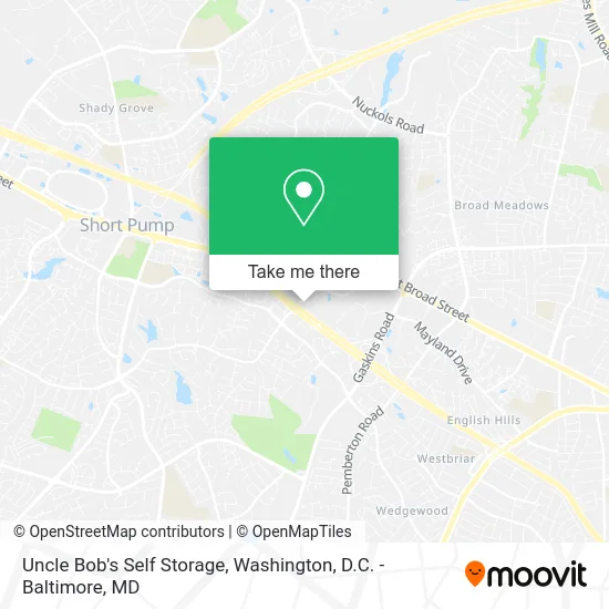 Uncle Bob's Self Storage map