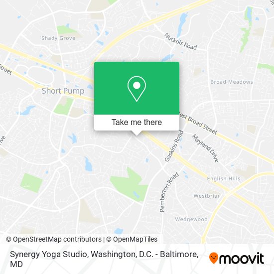 Mapa de Synergy Yoga Studio