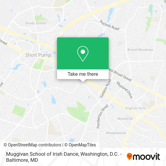 Muggivan School of Irish Dance map