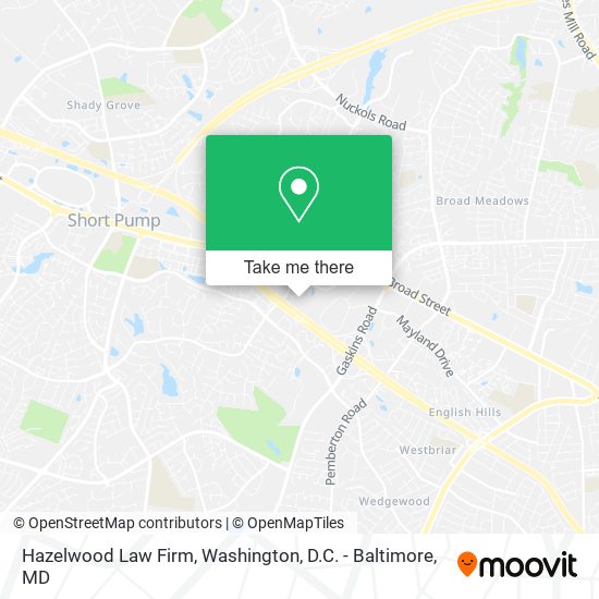 Hazelwood Law Firm map