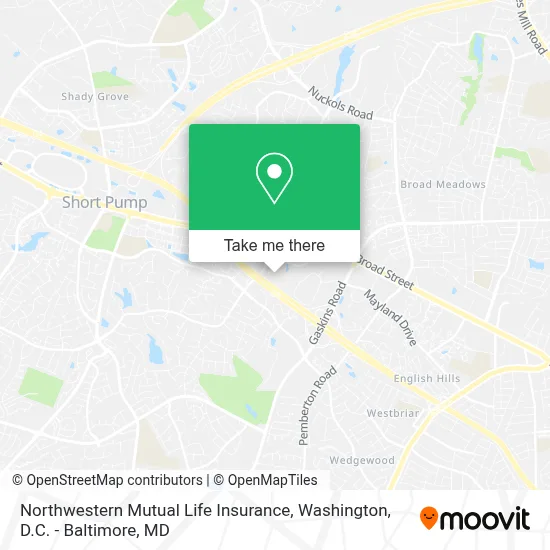 Northwestern Mutual Life Insurance map