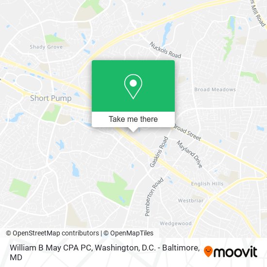 Mapa de William B May CPA PC