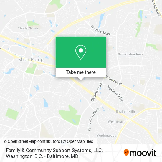Mapa de Family & Community Support Systems, LLC