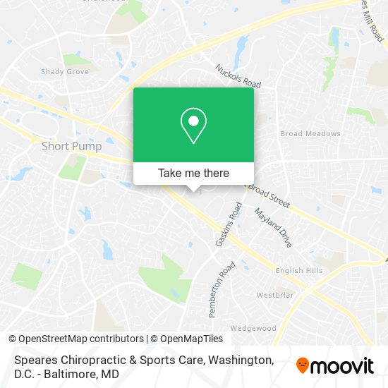 Speares Chiropractic & Sports Care map