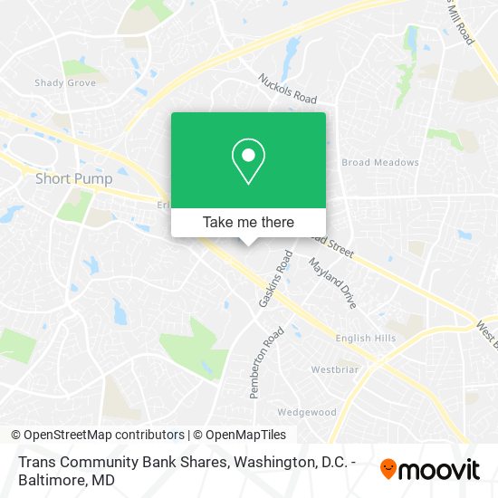 Trans Community Bank Shares map